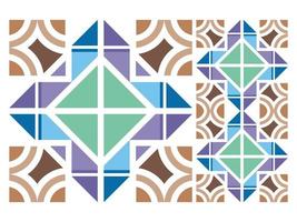 Seamless Pattern Colorful Geometric Abstract Shape Free Vector