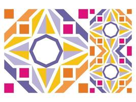 Seamless Pattern Colorful Geometric Abstract Shape Free Vector