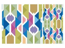 Seamless Pattern Colorful Geometric Abstract Shape Free Vector