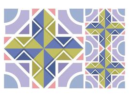 Seamless Pattern Colorful Geometric Abstract Shape Free Vector