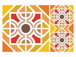 Seamless Pattern Colorful Geometric Abstract Shape Free Vector