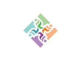 logotipo de diseño colorido plantilla abstracta vector marca gratis