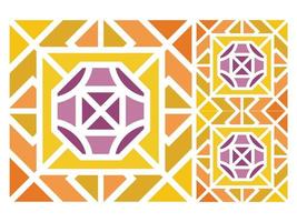 Seamless Pattern Colorful Geometric Abstract Shape Free Vector
