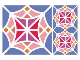 Modern Seamless Pattern Colorful Design Tile Motif Free Vector
