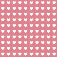 Seamless pattern background, white heart on pink background. vector