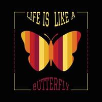 Butterfly T Shirt Design vector