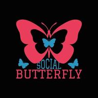 Butterfly T Shirt Design vector