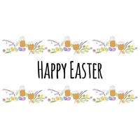 Easter Seamless pattern for background greeting card vector
