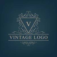 Vector luxury, royal monogram logo, icon isolated.