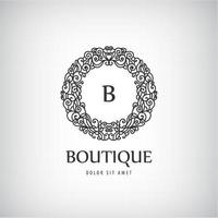 Vector Luxury Vintage logo, icon