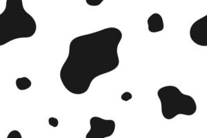 Dalmatian pattern. Seamless cow patches. Animal skin. vector