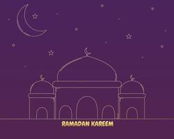 diseño de ilustración vectorial de ramadan kareem vector