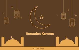 diseño de ilustración vectorial de ramadan kareem vector