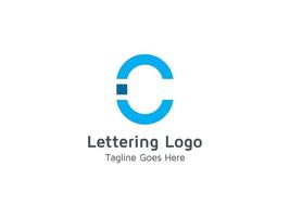 Abstract Letter C Typography Vector Logo Design Templates Pro Free