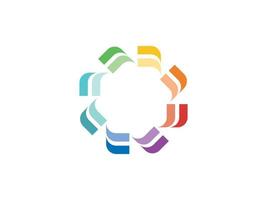 vector de marca de plantilla de diseño de logotipo abstracto colorido gratis