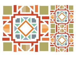Seamless Pattern Colorful Geometric Abstract Shape Free Vector