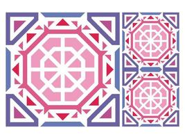 Seamless Pattern Colorful Geometric Abstract Shape Free Vector