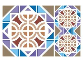 Seamless Pattern Colorful Geometric Abstract Shape Free Vector