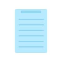 Document Icon of symbol. Flat style vector illustration isolated