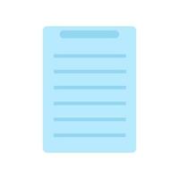 Document Icon of symbol. Flat style vector illustration isolated