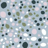 Pebble seamless pattern. Random stones wallpaper illustration vector