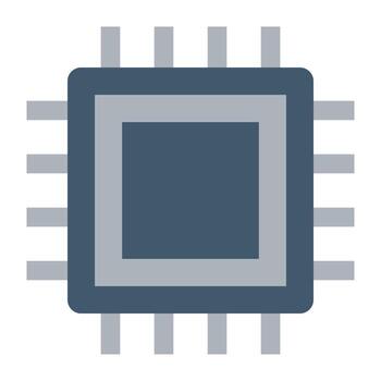 conceptos de chip de procesador vector