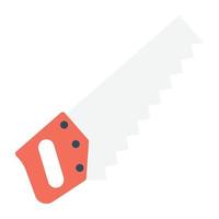 Trendy Hand Saw vector