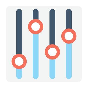 conceptos de ecualizador de moda vector