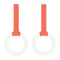 Gymnastic Rings Concepts vector