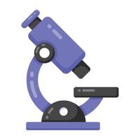 Lab testing in doodle style trendy icon, microscope laboratory equipment vector