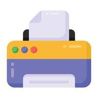 Printer flat vector design, typographers in editable style