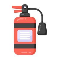 Gas extinguisher flat style trendy icon, safety equipment vector