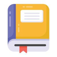 Book with bookmark vector