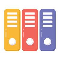 Trendy design of binders icon, editable vector