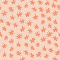 Random seamless pattern with little stars pink silhouettes. Pastel background. Cartoon abstract print. vector