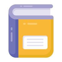 Book icon in flat design vector