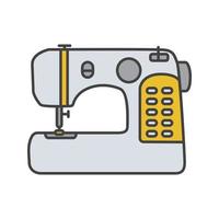 Sewing machine color icon. Isolated vector illustration