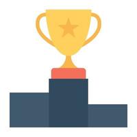 Trendy Trophy Concepts vector