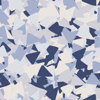 Geometric seamless pattern with triangle shapes in blue colors. vector