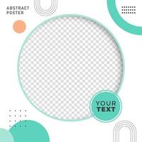 Social media promotional template with image space, Vector illustration eps.10