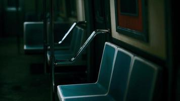 Subway wagon is empty because of the coronavirus outbreak in the city photo