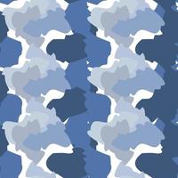 Camouflage seamless pattern. Irregular shapes endless wallpaper. Abstract animal print. vector
