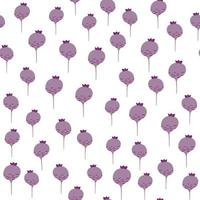 Hand drawn beet seamless pattern on white background. Doodle beetroot backdrop vector