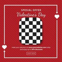 valentine's day Social Media Posts and File Editable vector