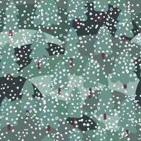 First snow pine tree seamless pattern. Doodle forest background. vector