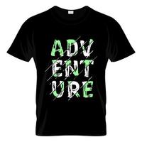 vector de diseño de camiseta de aventura