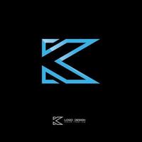 diseño del logotipo del símbolo k vector