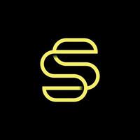 S Symbol Typography Vector Design