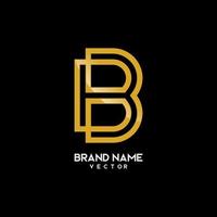 Brand Logo Template Monogram B Symbol vector