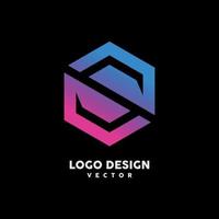 S Hexagon Logo Design vector